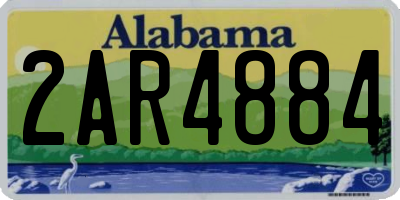 AL license plate 2AR4884