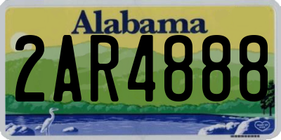 AL license plate 2AR4888