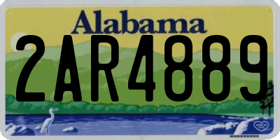 AL license plate 2AR4889
