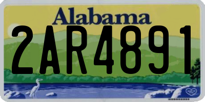 AL license plate 2AR4891