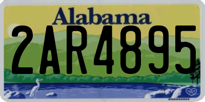 AL license plate 2AR4895