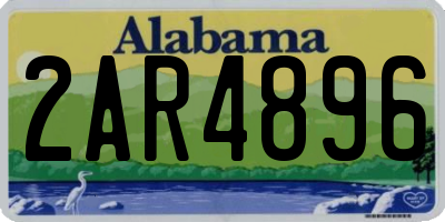 AL license plate 2AR4896