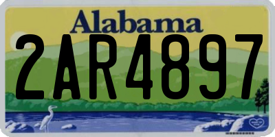 AL license plate 2AR4897