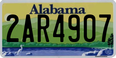 AL license plate 2AR4907