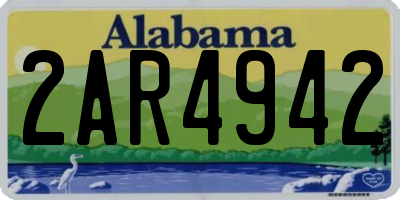 AL license plate 2AR4942