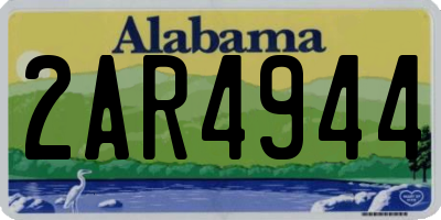 AL license plate 2AR4944