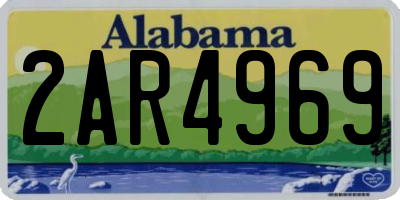 AL license plate 2AR4969