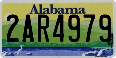 AL license plate 2AR4979