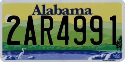 AL license plate 2AR4991