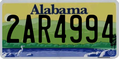 AL license plate 2AR4994