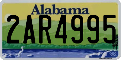 AL license plate 2AR4995