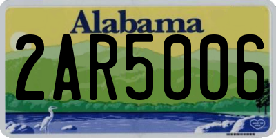 AL license plate 2AR5006