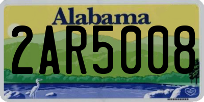 AL license plate 2AR5008