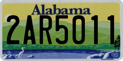 AL license plate 2AR5011