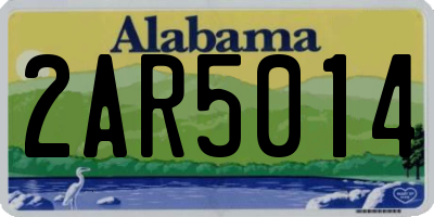 AL license plate 2AR5014