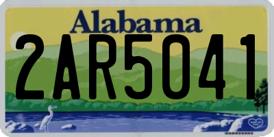 AL license plate 2AR5041