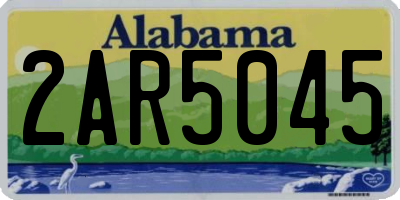AL license plate 2AR5045
