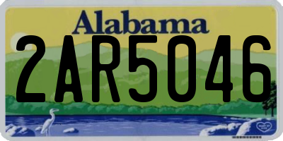 AL license plate 2AR5046