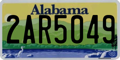 AL license plate 2AR5049