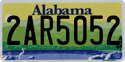 AL license plate 2AR5052