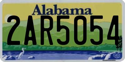 AL license plate 2AR5054