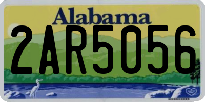 AL license plate 2AR5056