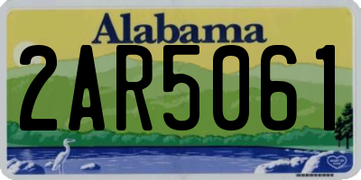 AL license plate 2AR5061