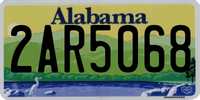 AL license plate 2AR5068