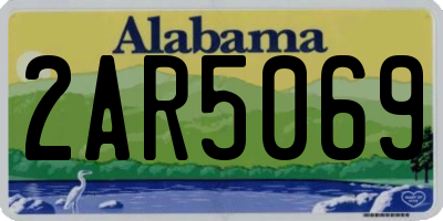 AL license plate 2AR5069