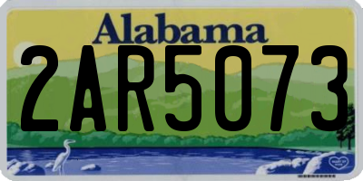 AL license plate 2AR5073