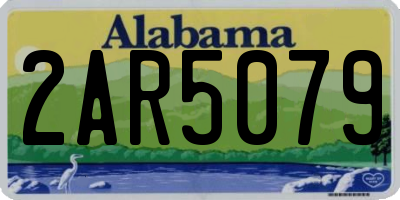 AL license plate 2AR5079