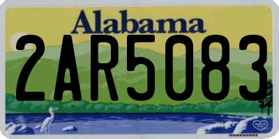 AL license plate 2AR5083