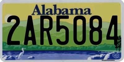 AL license plate 2AR5084