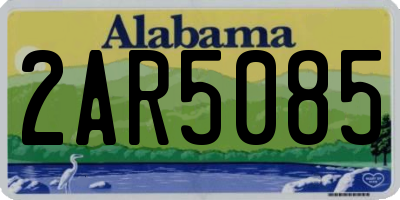 AL license plate 2AR5085