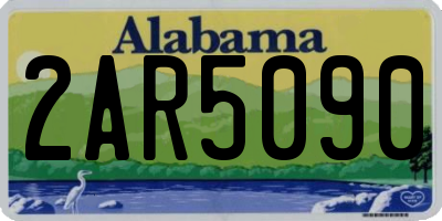 AL license plate 2AR5090