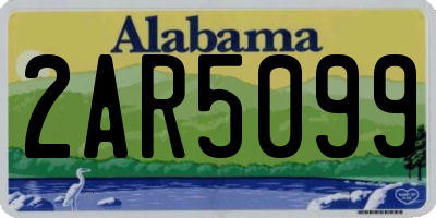 AL license plate 2AR5099