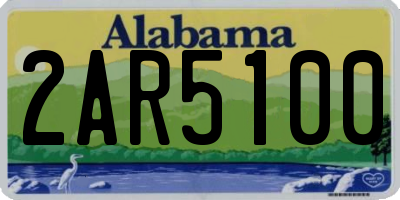 AL license plate 2AR5100