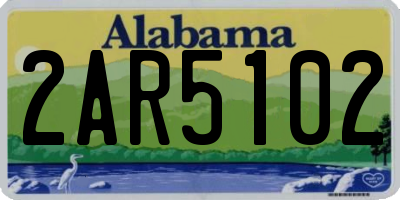 AL license plate 2AR5102