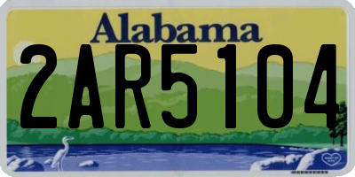 AL license plate 2AR5104