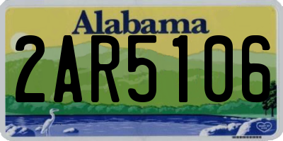 AL license plate 2AR5106