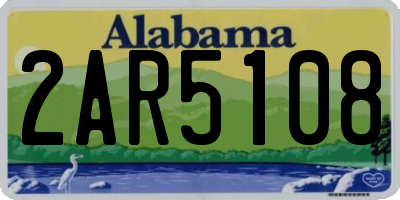 AL license plate 2AR5108