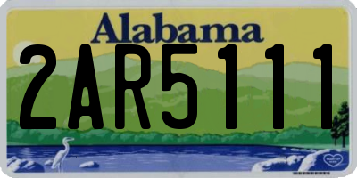 AL license plate 2AR5111