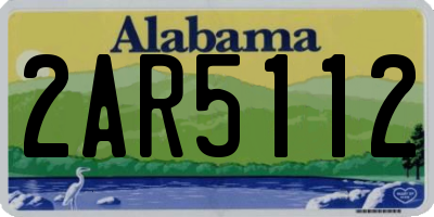 AL license plate 2AR5112