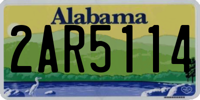 AL license plate 2AR5114