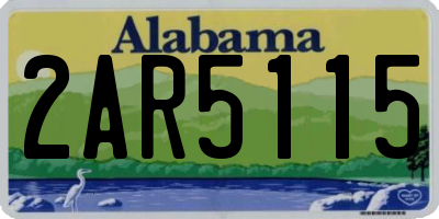 AL license plate 2AR5115