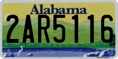 AL license plate 2AR5116