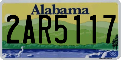 AL license plate 2AR5117