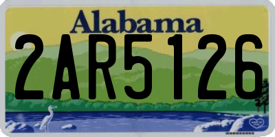 AL license plate 2AR5126