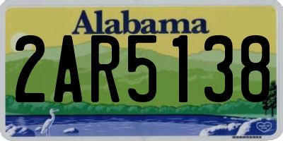 AL license plate 2AR5138