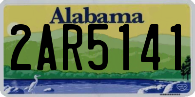AL license plate 2AR5141